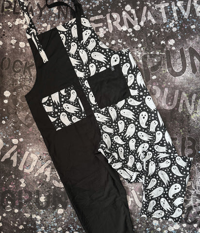 Adult ghostly Split Dungarees