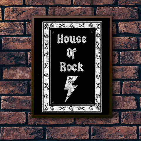 House Of Rock Print