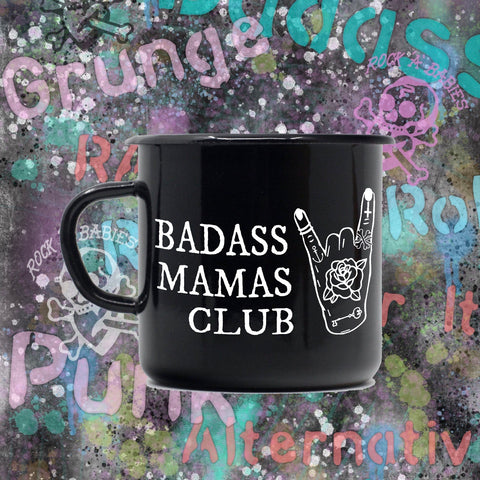 Badass Mama Enamel Mug